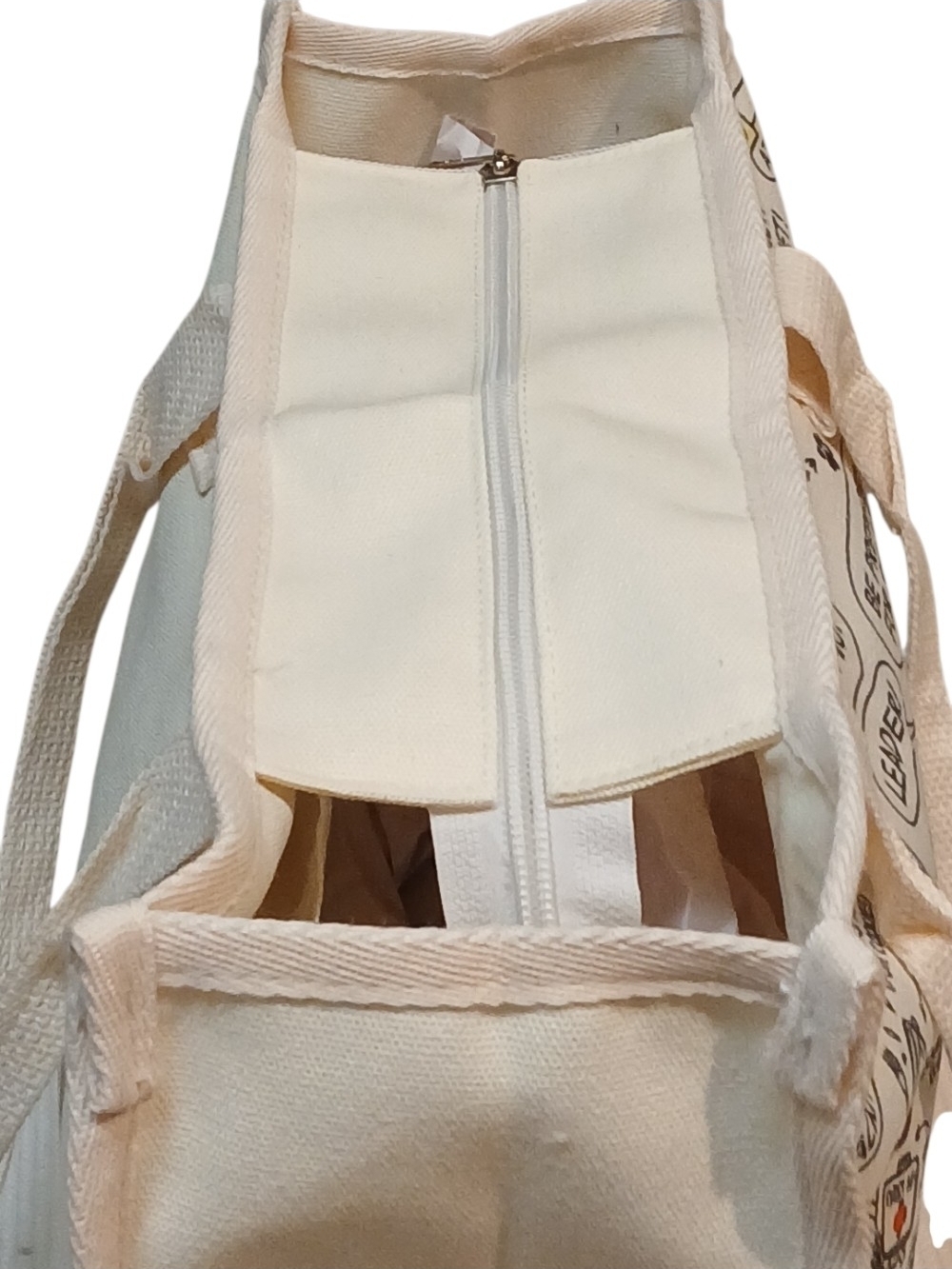 Peanuts -ECO Friendly,NWT, Snoopy Beagle Scout Large Tote Bag, Inside Pocket, - Picture 6 of 13